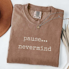 Pause Nevermind Mahjong T-Shirt