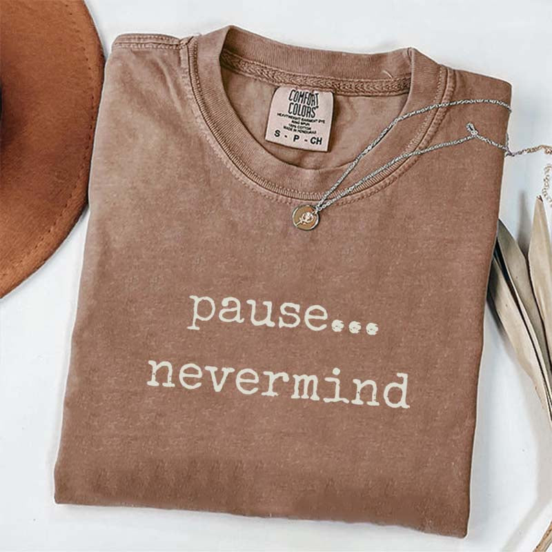 Pause Nevermind Mahjong T-Shirt