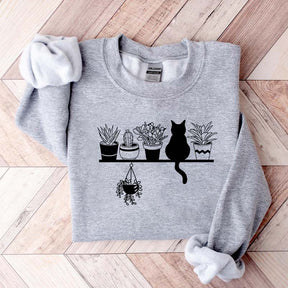 Cats And Plants Sweatshirt