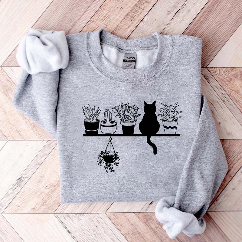 Cats And Plants Sweatshirt