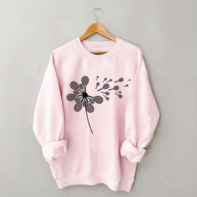 Dandelion Tennis Racket Minimalist Sweatshirt