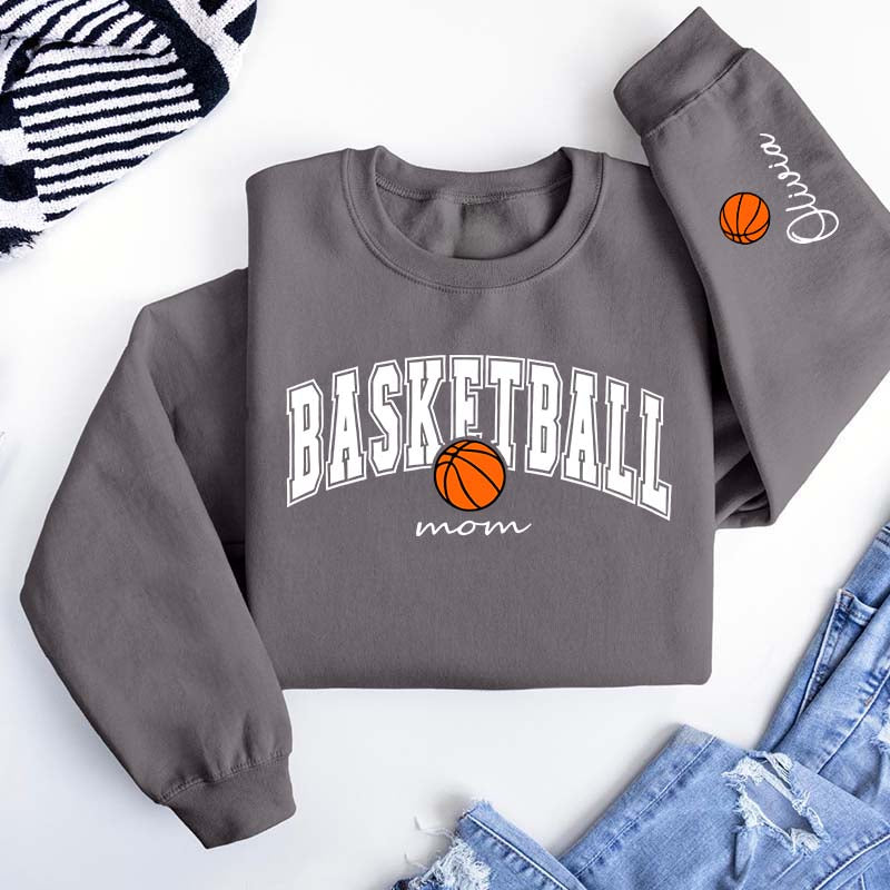 Custom Basketball Mom Cute Sweatshirt