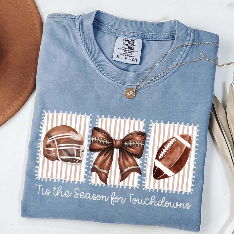 Tis the Season for Touchdowns Football T-Shirt