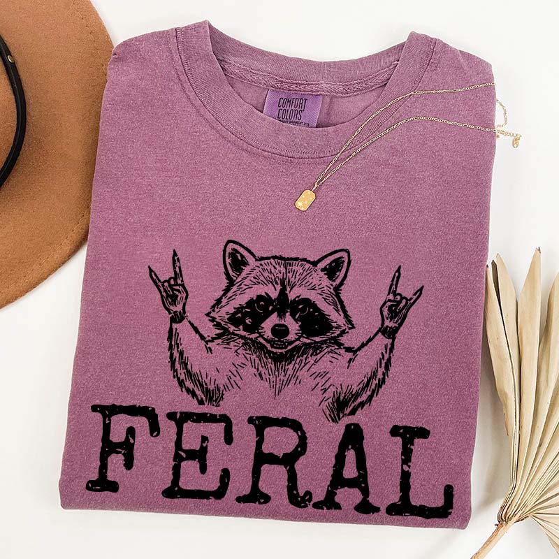 Feral Raccoon Girl T-Shirt