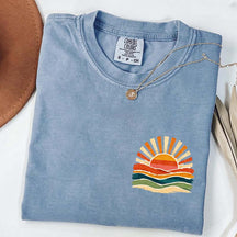 Vintage Sea Retro Ocean Sun Summer T-Shirt