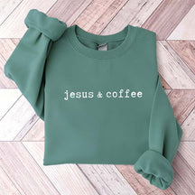 Minimalist Coffee And Jesus Sweatshirt