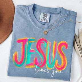 Comfort Colors Jesus Loves You Faith T-Shirt