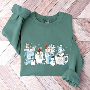 Winter Coffee Cups Sweatshirt