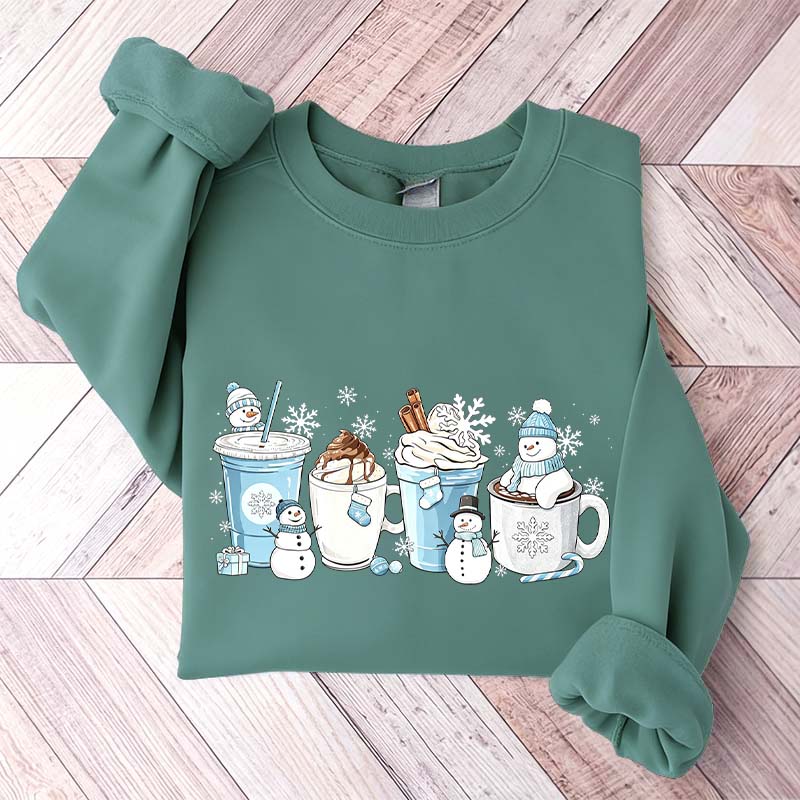 Winter Coffee Cups Sweatshirt