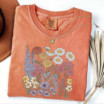 Botanical Print Wildflowers Vibes Sweatshirt
