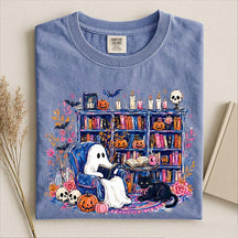 Ghost Book Reader Art T-Shirt
