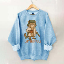 Litter's Full Christmas Vacation Cat Sweatshirt