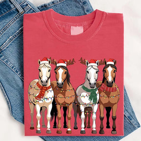 Western Horse Christmas T-Shirt