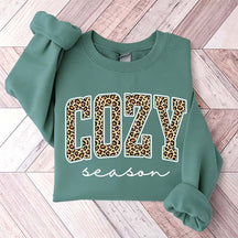 Retro Leopard Cozy Season Sweatshirt