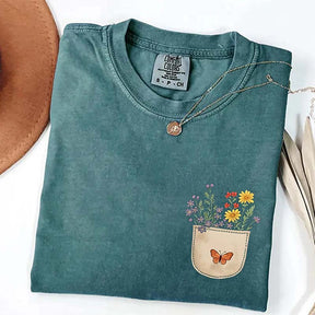 Wild Flowers Pocket T-Shirt