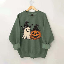 Preppy Floral Pumpkin Sweatshirt