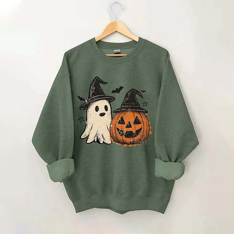 Preppy Floral Pumpkin Sweatshirt