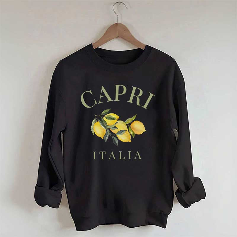 Capri Italia Lemons Amalfi Coast Sweatshirt