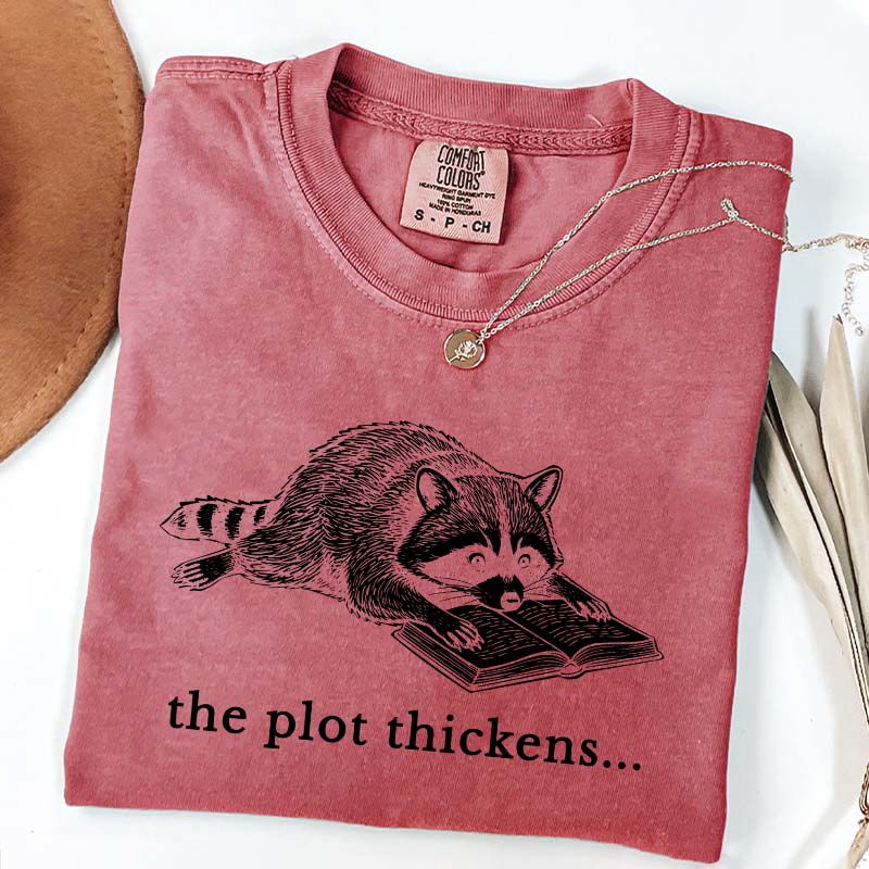 Comfort Colors Bookish Raccoon T-Shirt