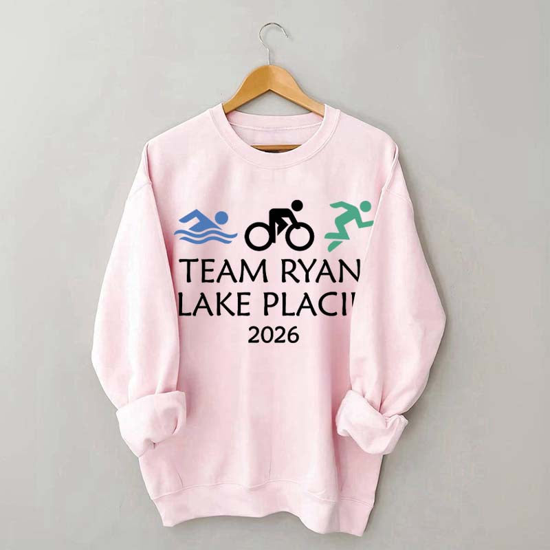 Custom Triathlon Swimming Biking Running Sweatshirt
