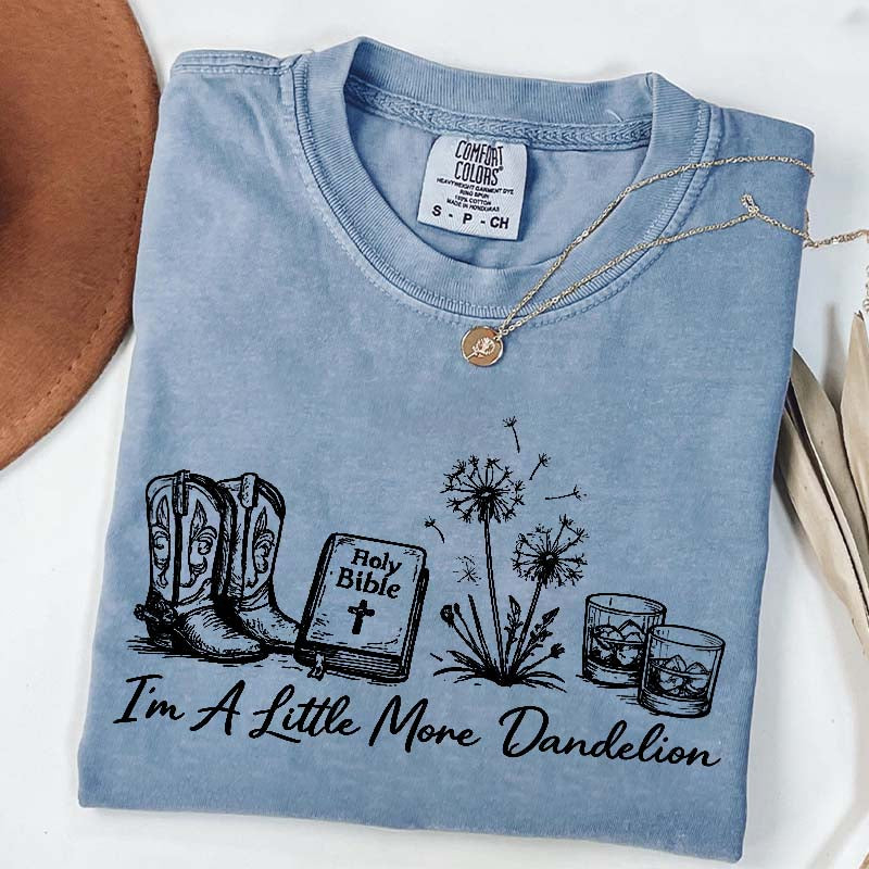 Dandelion Comfort Colors Graphic Western T-Shirt