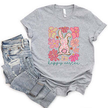 Happy Easter Bunny Floral T-Shirt