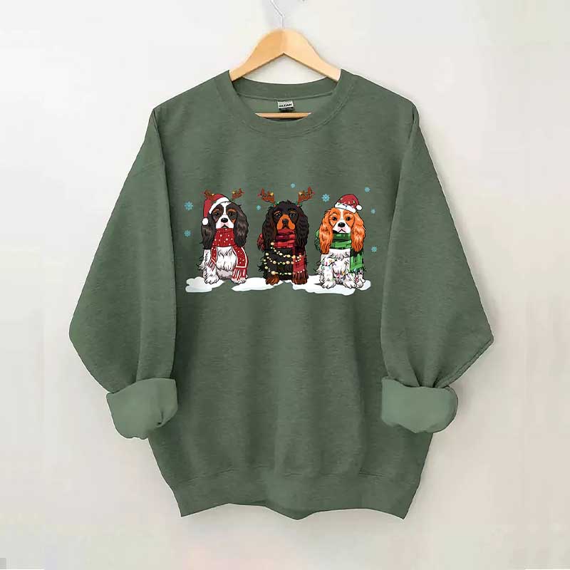 Cavalier King Charles Spaniel Christmas Sweatshirt