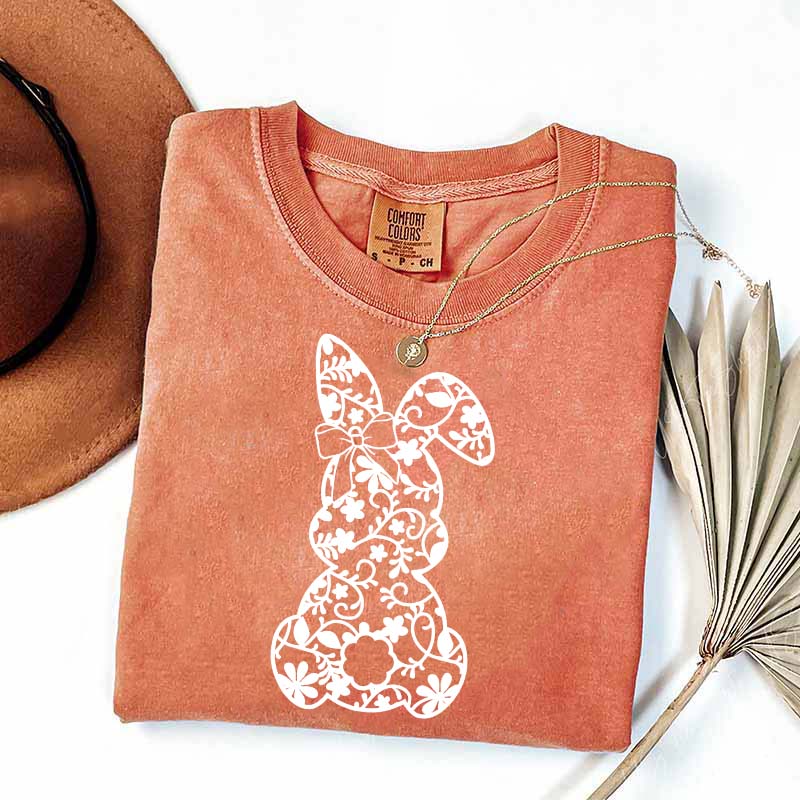 Lace Bunny Coquette Bow T-Shirt