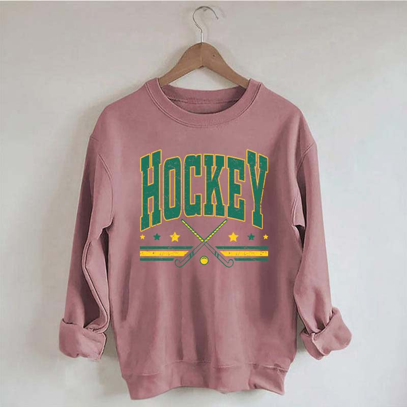 Retro Varsity Hockey Sweatshirt