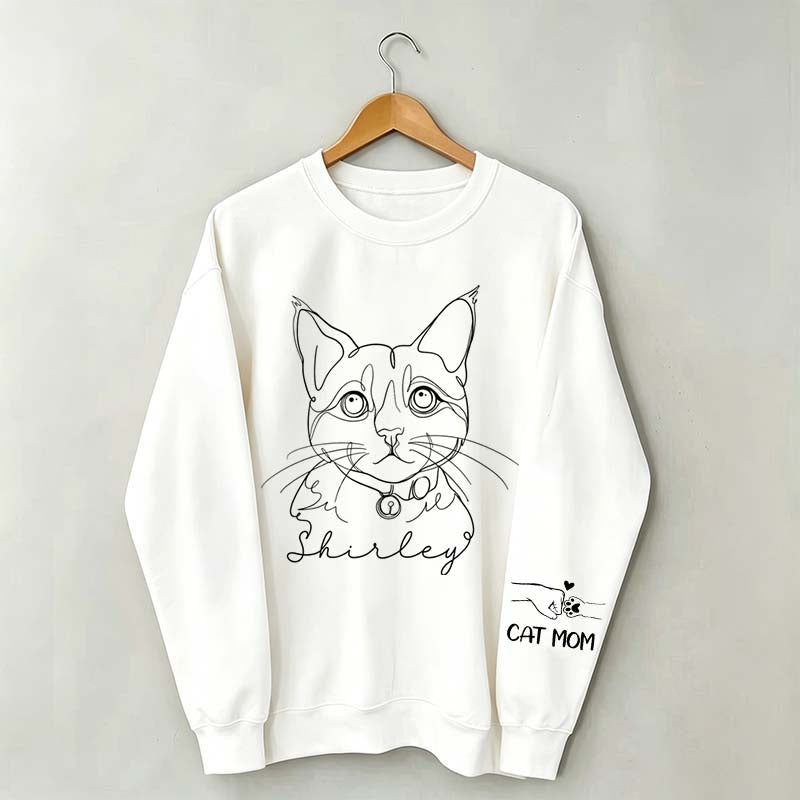 Personalized Pet Photo Dog Cat Sweatshirt