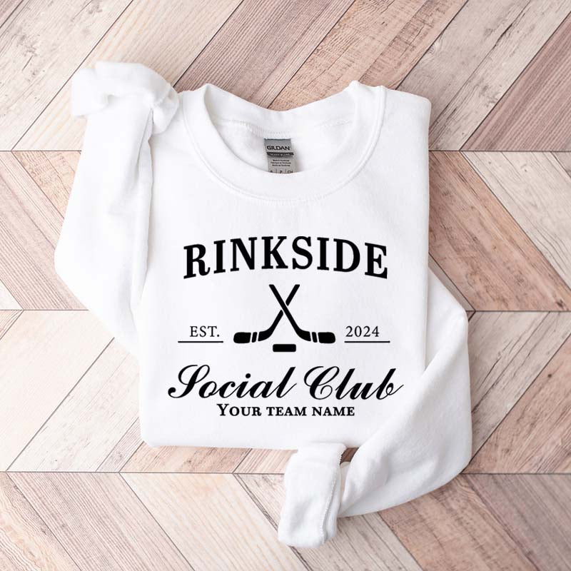 Personalized Hockey Mom Rinkside Social Club Sweatshirt
