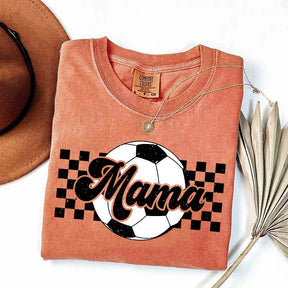 Checkered Mama Soccer Mama T-Shirt