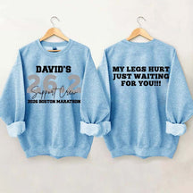 Custom Marathon Support Crew Sweatshirt
