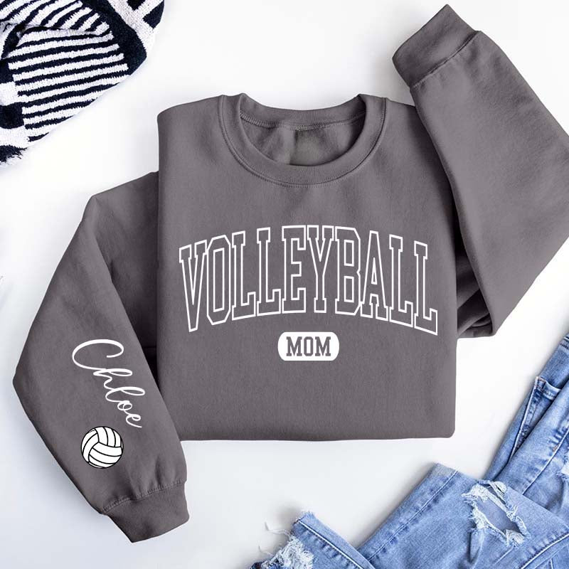 Personalized Volleyball Mom Sweatshirt