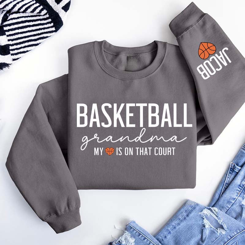 Personalized Nana Basketball Grandma Sweatshirt