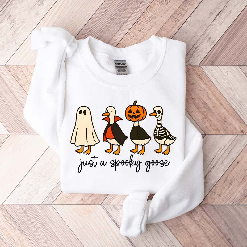 Halloween Just a Spooky Goose Sweatshirt