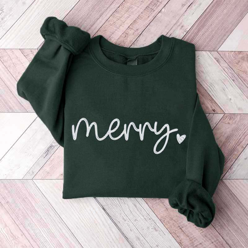 Cute Merry Christmas Holiday Sweatshirt
