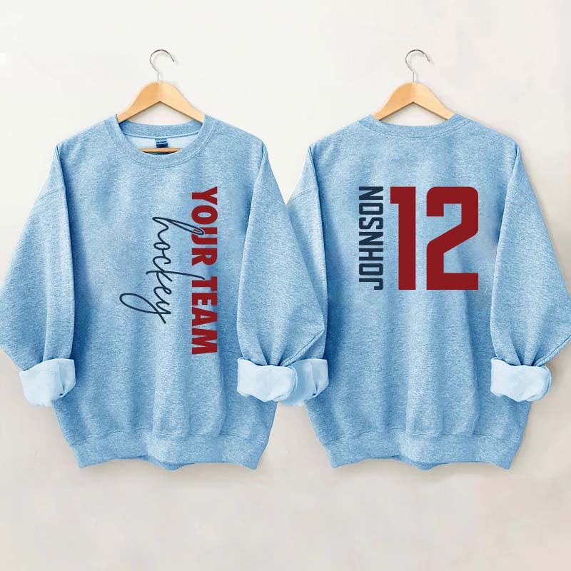 Custom Hockey  Name and Number Sweatshirt