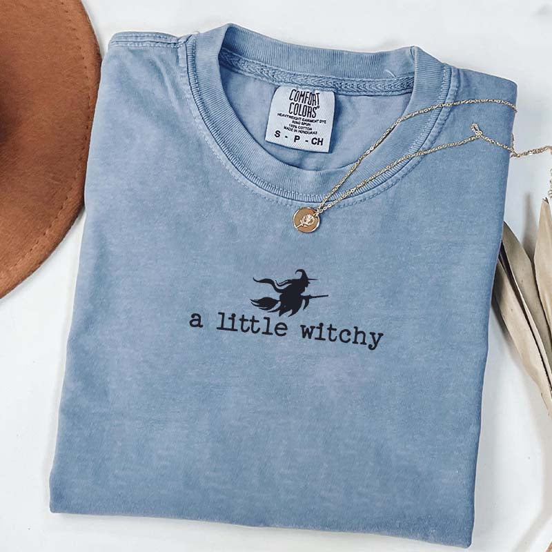 Cute Halloween A Little Witchy T-Shirt