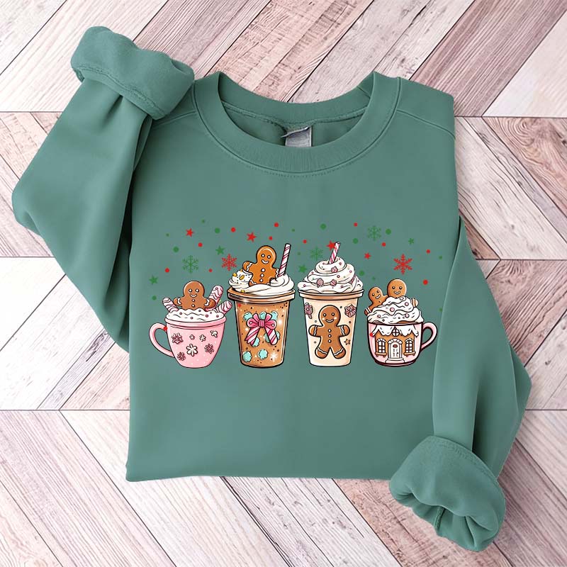 Gingerbread Christmas Coffee Cute Sweatshirt