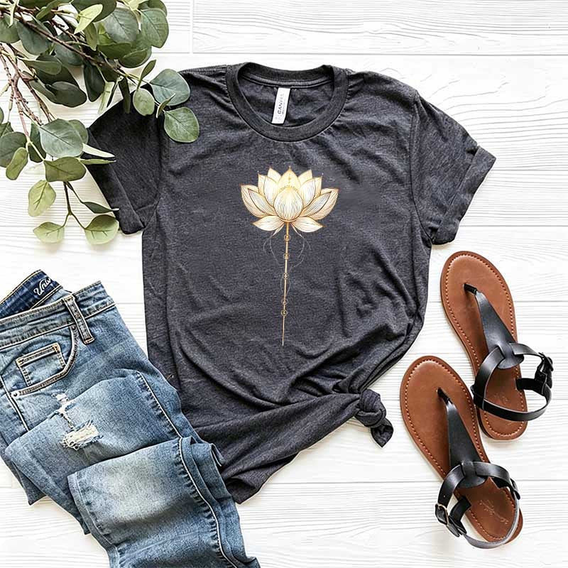 Lotus Flower Positive Energy Yoga T-Shirt