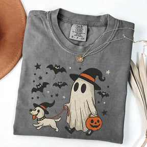 Spooky Paws Ghost Dog Halloween T-Shirt