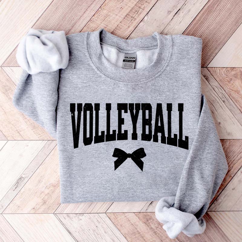 Volleyball Mom Bow Sweatshirt