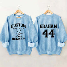 Personalized University Hockey Est Custom Year Sweatshirt