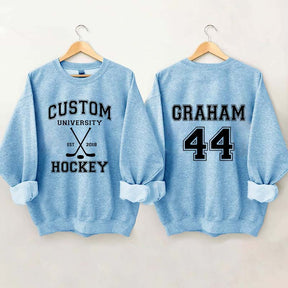 Personalized University Hockey Est Custom Year Sweatshirt
