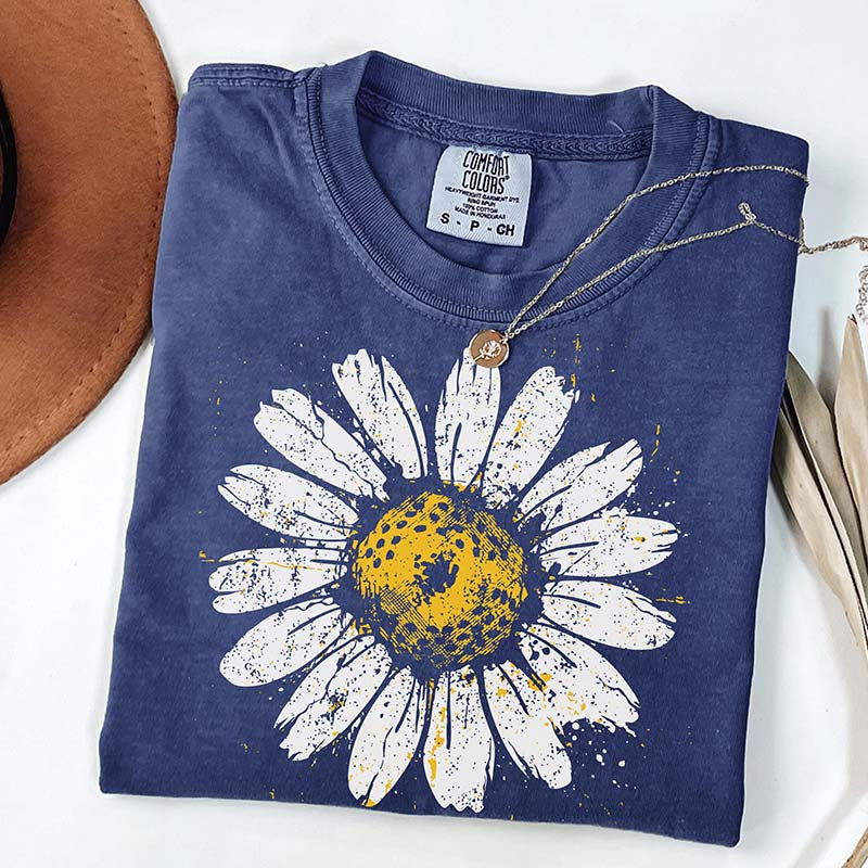 Boho Floral Daisy Graphic T-Shirt