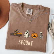 Pumpkin Season Girly Spooky Halloween T-Shirt