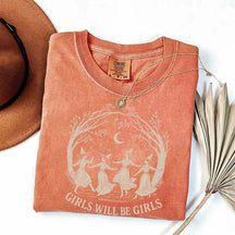 Vintage Girls Will Be Girls Witch T-Shirt