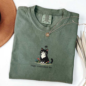 Funny Cat Meme Floral T-Shirt