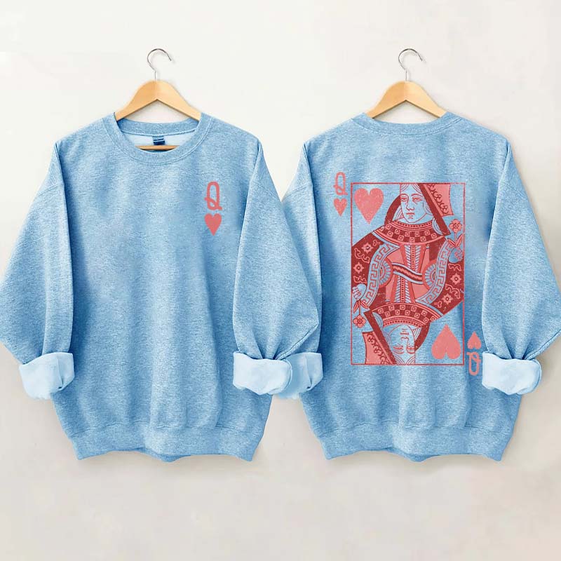 Queen of Hearts Valentines Sweatshirt
